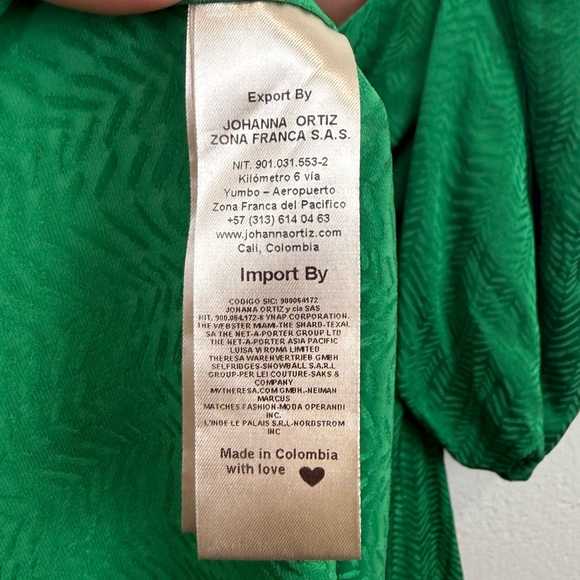 Johanna Ortiz Thread of Thought Puff Sleeve Maxi Dress Size 6 - Picture 16 of 16